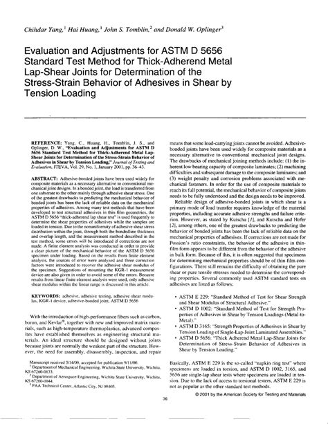 thick adhesive shear test pdf